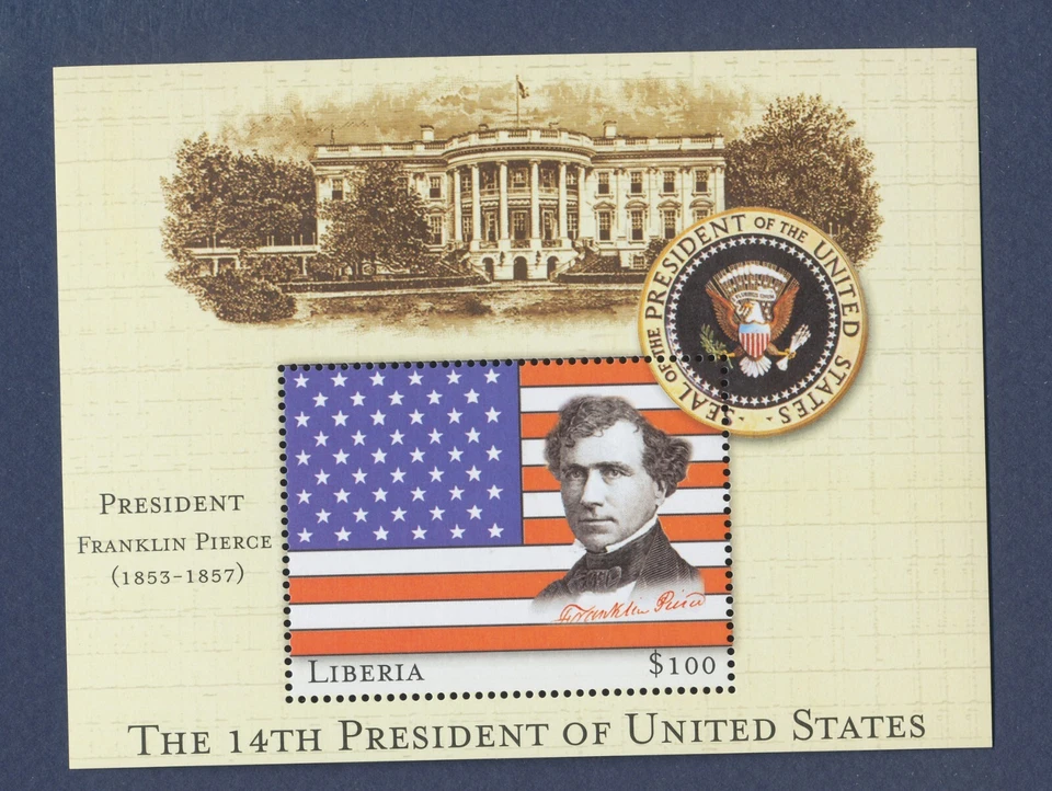 LIBERIA - Franklin Pierce, 14th President of the United States - 2001 --b - Image 1 of 1