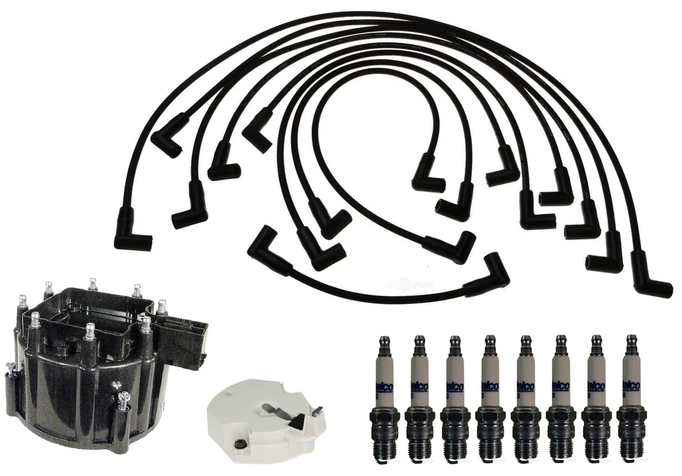 ACDelco Ignition Kit Distributor Rotor Cap Wire Spark Plugs for C20 K10 Suburban - Image 1 of 1