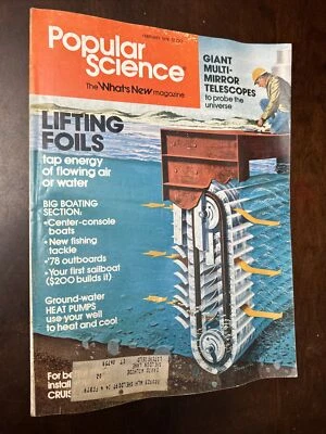 Popular Science  February 1978 Lifting Foils Tap Energy Of Flowing Air Or Water - Image 1 of 3