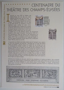 Document Philatélique 1er Jour : 11 2013 - Théâtre des Champs Elysées - Picture 1 of 1