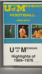 U OF M FOOTBALL HIGHLIGHTS OF 1969-1976 (Audio Cassette) - Picture 1 of 1
