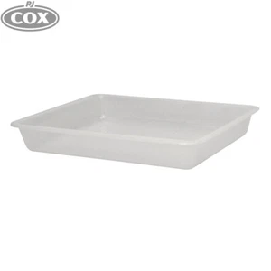 Clear Plastic Multi-Purpose Shallow Tray - Lightweight, Stackable, and Durable - Picture 1 of 3