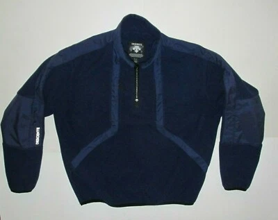 Descente Vintage Navy 1/4 Zip Neck Windproof Pullover Jacket Mens Med Z9-6 - Image 1 of 4