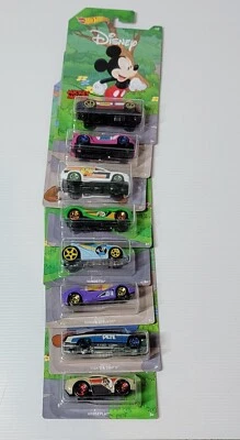 Hot Wheels Disney 90th Anniversary Mickey and Friends Complete 8 Car Set 1:64 - Image 1 of 4