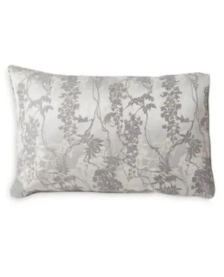 Michael Aram King Shams Glicinia Gris Jacquard Floral Nuevo Juego De 2 Foto 1 de 4