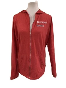 Anvil Damen XL koralle leichte Full Zip Jacke eBay People Team Marken Kapuze - Bild 1 von 10