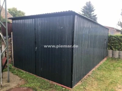 Blechgarage 3x5m Container Garage KFZ Lager Geräteschuppen I 9839!! - Bild 1 von 4