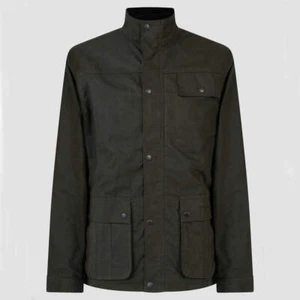 Mish Mash Utilis Wax Cotton Jacket Olive Green Smart Country Size Large - Foto 1 di 5