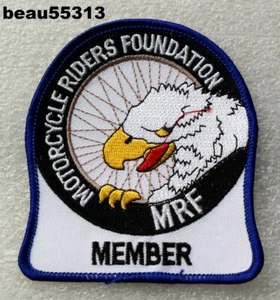 ⭐MRF MOTORCYLE RIDERS FOUNDATION MEMBER GREAT HARLEY INDIAN PATCH - Picture 1 of 1