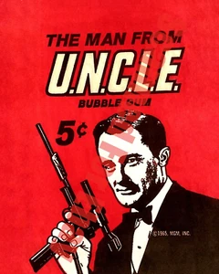 1966 TOPPS Man From Uncle TV Show McCallum Card Wax Pack Wrapper 8x10 Photo - Picture 1 of 1