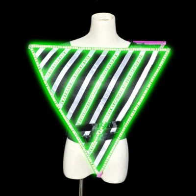 LED Luminoso Tops Disfraz Chaleco Fiesta DJ Bar Discoteca Performance Capa Foto 1 de 4