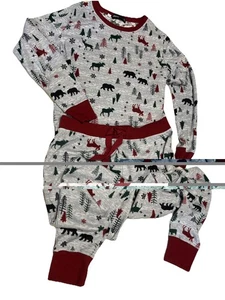 Merry Lane Unisex Medium Thermo Pyjama Langarm & Hose rustikales Outdoor Design - Bild 1 von 11