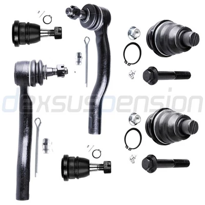 6x Para Infiniti QX56 2004-13 Kit de extremo de varilla de amarre exterior inferior delantera Foto 1 de 4