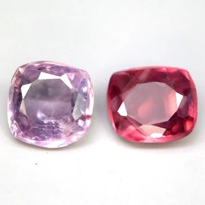 0.90Ct. Natural Gemstone Spinel Pinkish Purple&Pinkish Red Cushion Facet Myanmar - Picture 1 of 7