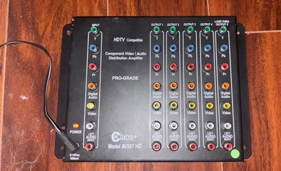 AV501-HD CE Labs HDTV Compatible Component Video-Audio Dist. Amplifier Pro-Grade - Image 1 of 4