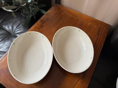 Conjunto de 2 tigelas ovais japonesas feitas no Japão - Imagem 1 de 4