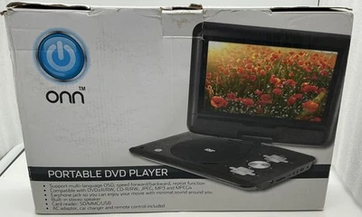 ONN 10" Portable DVD Player ONA16AV009 - 180 Degree Swivel Brand New Open Box - Image 1 of 4