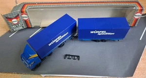 Würfel Spedition Mercedes Benz Hängerzug Herpa 1/87 - Foto 1 di 4