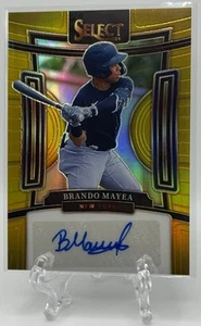 Brando Mayea 2024 Panini Select Signatures Gold Prizm Autograph Auto /10 Yankees - Picture 1 of 2