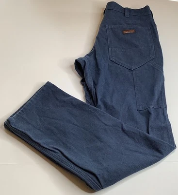 Patagonia Iron Forge Pants Mens 32 ( Msr34) Blue Hemp Canvas 5 Pocket Carpenter - Image 1 of 4