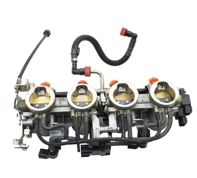 2013 - 2018 KAWASAKI NINJA ZX6R THROTTLE BODY MAIN FUEL INJECTORS BODIES STOCK - Image 1 of 4