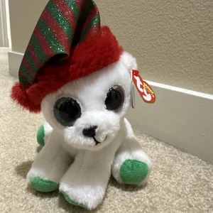 Ty Beanie Boos Paxton der Eisbär 6 Zoll Plüschtier Stofftier - Bild 1 von 7