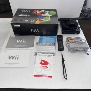 Nintendo Wii Konsole RVL-101 schwarz gebraucht getestet mit Anleitungen und Box ohne Styropor. - Bild 1 von 9
