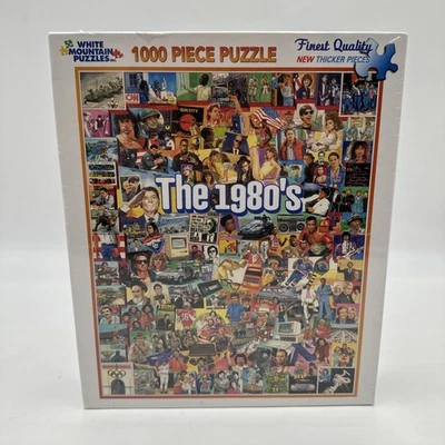 Rompecabezas White Mountain The 80’s 1000 Piezas Retro Nostalgia Foto 1 de 2