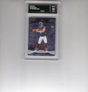 2024 Prizm Caleb Williams Fireworks RC Silver Ice Rookie #25 Bears PSA 10 Gem Mi - Picture 1 of 1