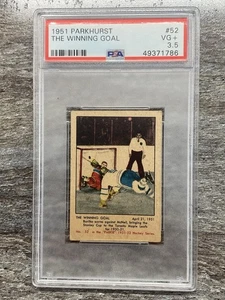1951-52 Parkhurst hockey Bill Barilko The Winning Goal original card PSA 3.5 - Picture 1 of 2