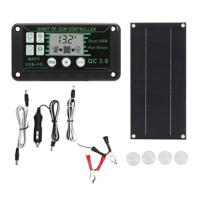 600-W-Solarpanel-Kit mit 100-A-Laderegler, Solarladung für das Outdoor-Wohn5901 - Bild 1 von 4