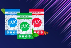 PUR Gum Aspartame Free, Xylitol Chewing Gum, Variety Pack, 55 Pieces (3 Pack) - Picture 1 of 6