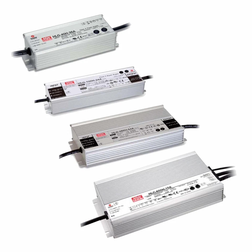 MeanWell LED Alu-Schaltnetzteil HLG-Serie SNT IP65-67 40-600 Watt 12-48 Volt - Bild 1 von 1