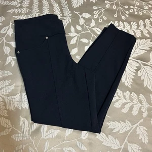 Pantalones Soho Apparel Ltd para mujer medianos azul marino elásticos pantalones cónicos - Imagen 1 de 7
