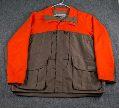 Columbia Ptarmigan Interchange Hunting Parka Mens XL Flax Blaze Orange - Image 1 of 4