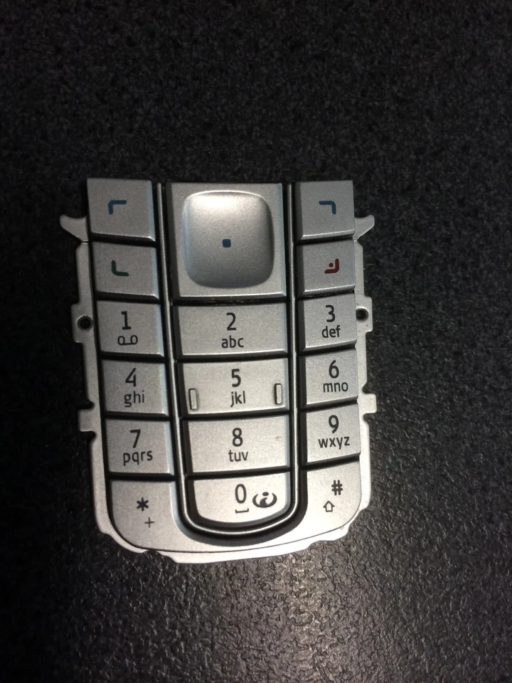 Nokia 6230i Teclado Repuesto en Plata Original NOKIA Pieza Nuevo en Paquete Foto 1 de 1