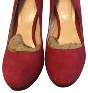 Rote Wildleder Pumps - Bild 1 von 8