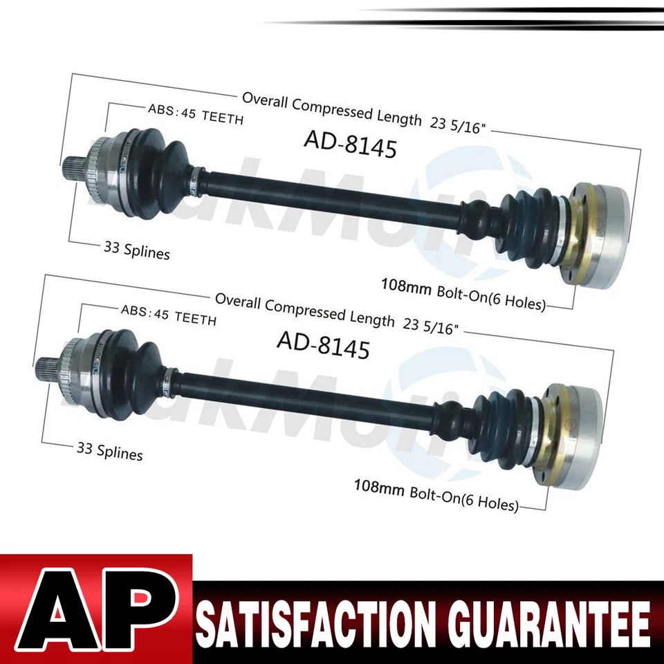 Conjunto de junta de eje CV Surtrack CV trasero 2X para Audi S4 manual 2000 2001 02 Foto 1 de 3