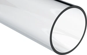 Polycarbonate Round Tube (Clear) 7/8" ID x 1" OD x 12" Length (Pack of 2) - Picture 1 of 1