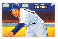 1986 Card Collectors Company '51 Bowman Reprints #196 Billy Pierce	p2s-26400