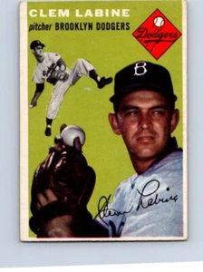 VINTAGE BASEBALL CARD TOPPS 1954 CLEM LABINE BEOOKLIN DODGERS NO36 - Picture 1 of 2