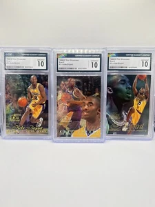 KOBE BRYANT 1996 Fleer Row 0/1/2 Flair Showcase Rookie RC CGC 10 Bundle!!! - Picture 1 of 11