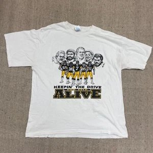 vintage Pittsburgh Steelers shirt mens xl white 1990s NFL Drive For Five Alive - Picture 1 of 11