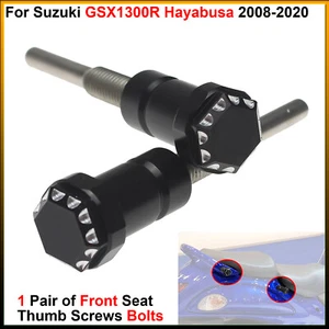 1 Pair of Front Seat Thumb Screws Bolts - For Suzuki GSX1300R Hayabusa 2008-2020 - Imagen 1 de 6