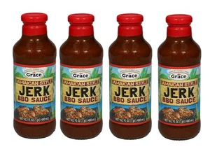 Grace Kennedy Authentic Jamaican Jerk BBQ Sauce - 4 Pack (16 oz / 480 ml each) - Picture 1 of 24