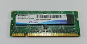 ADATA ADOPE1A08342 1GB DDR2 PC2-5300S SO-DIMM Laptop RAM Module Used - Picture 1 of 5