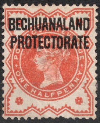 Protectorado SG59 1897 1/2d BECHUANALANDIA BRITÁNICA, Reina Victoria, usado Foto 1 de 2