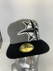 Seattle Mariners New Era 59fifty Gray & Black Fitted 7 1/4 Nautical Hat - Picture 1 of 7