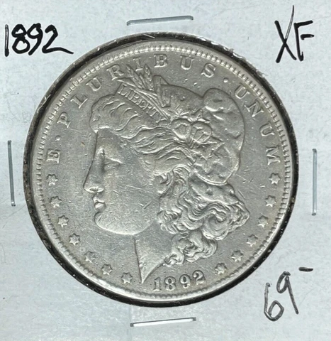 1892 MORGAN SILVER DOLLAR ~ XF ~NICE COIN~ Cover