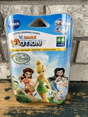 Vtech V.smile VMotion Learning System Tinkerbell Disney Fairies Game A7 - Image 1 of 2